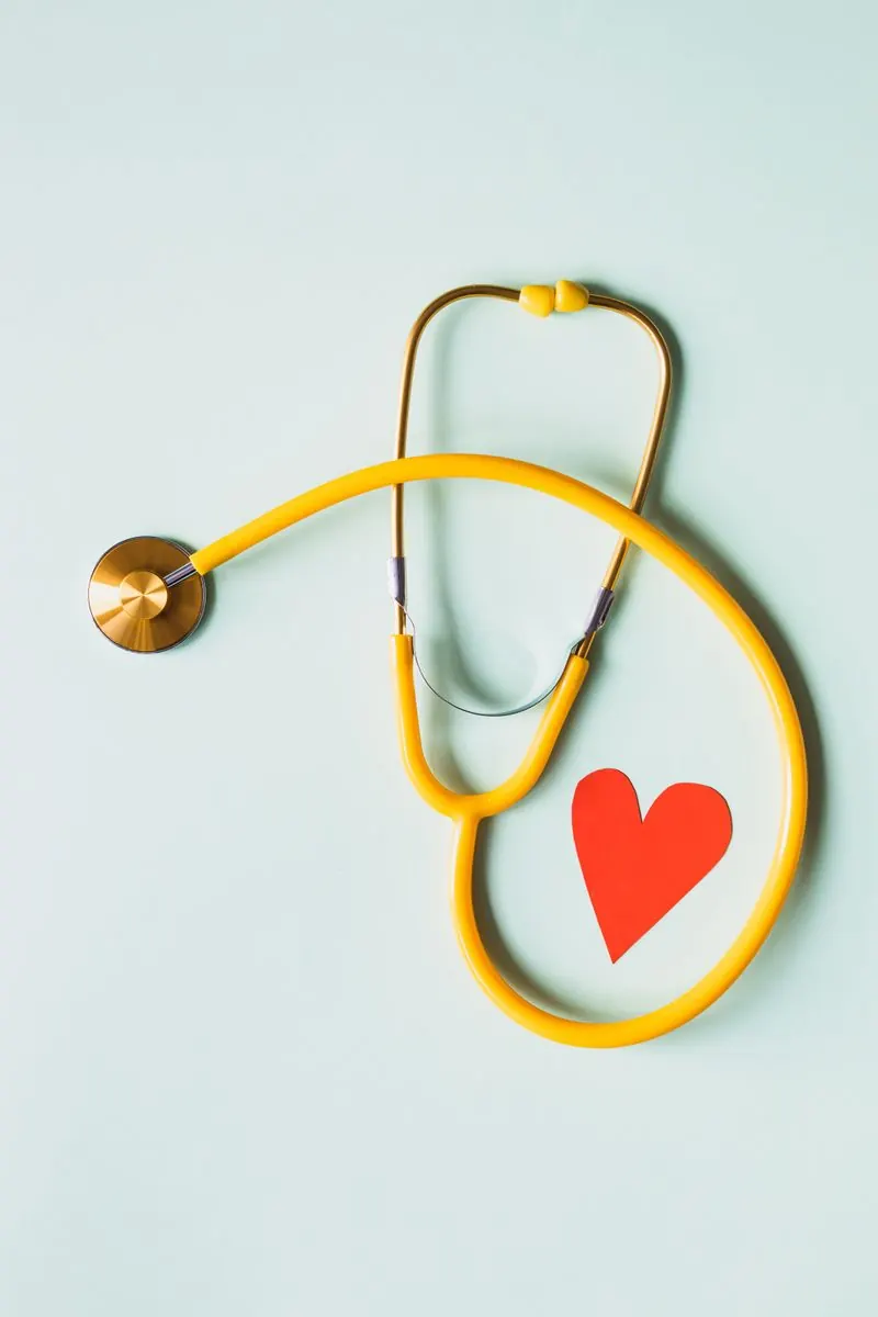 Stethoscope and heart, patient-centred care